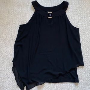 iZ Byer Black Sleeveless Blouse